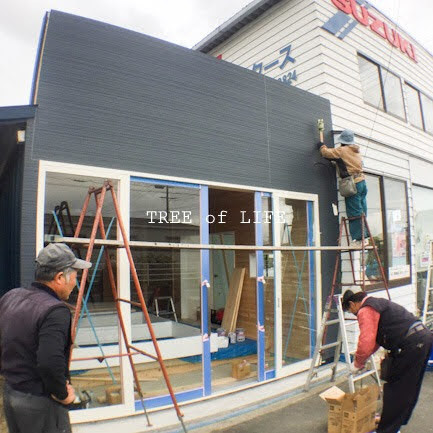 サイディング施工終了間近