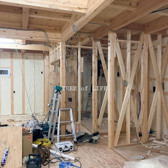 S様邸 断熱材施工中