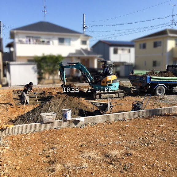 基礎工事 順調に進んでいます。