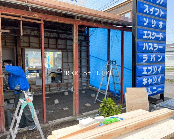 大瀬モータース様 解体作業中