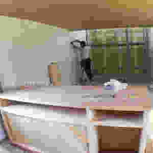 1階リビング クロス施工済
