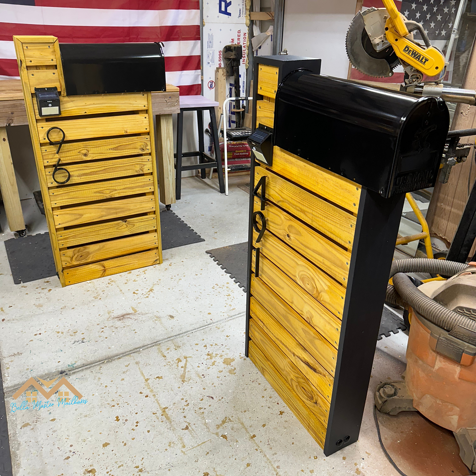 Thumbnail: Painted Wood Differents Colors Top-Mount Mailbox