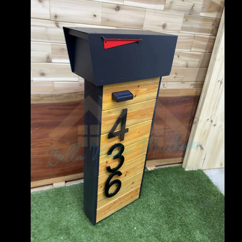 Thumbnail: Thermally Modified Wood Mailbox