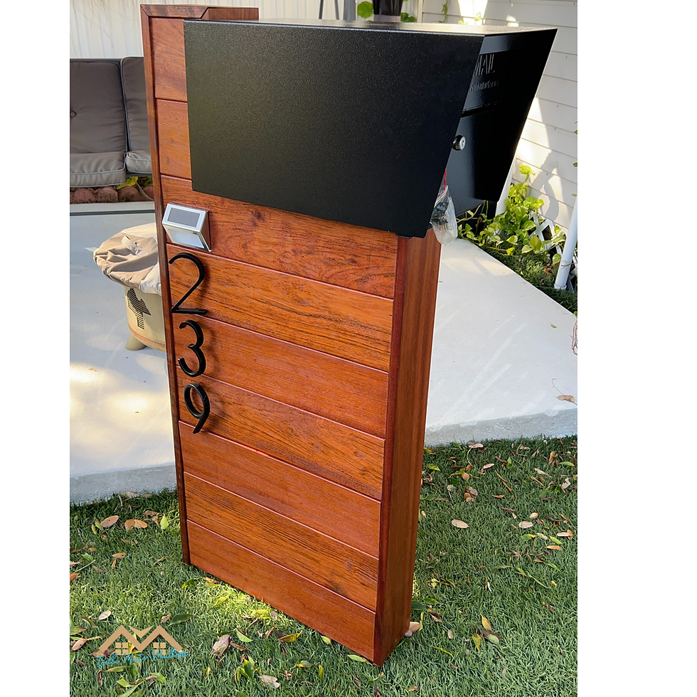 Thumbnail: Jatoba Hard Wood Top-Mount Mailbox