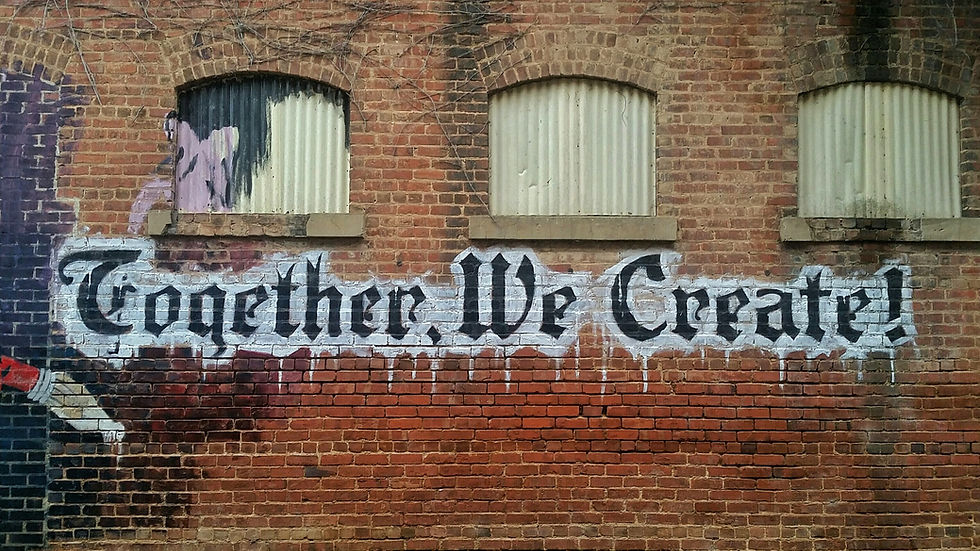 Spray paint on wall