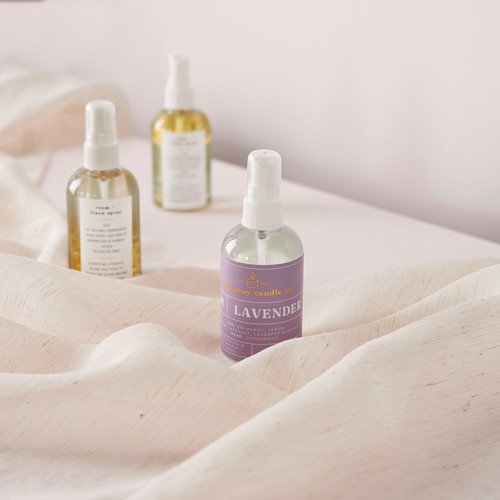 Lavender Room + Linen Spray rockawaycandleco