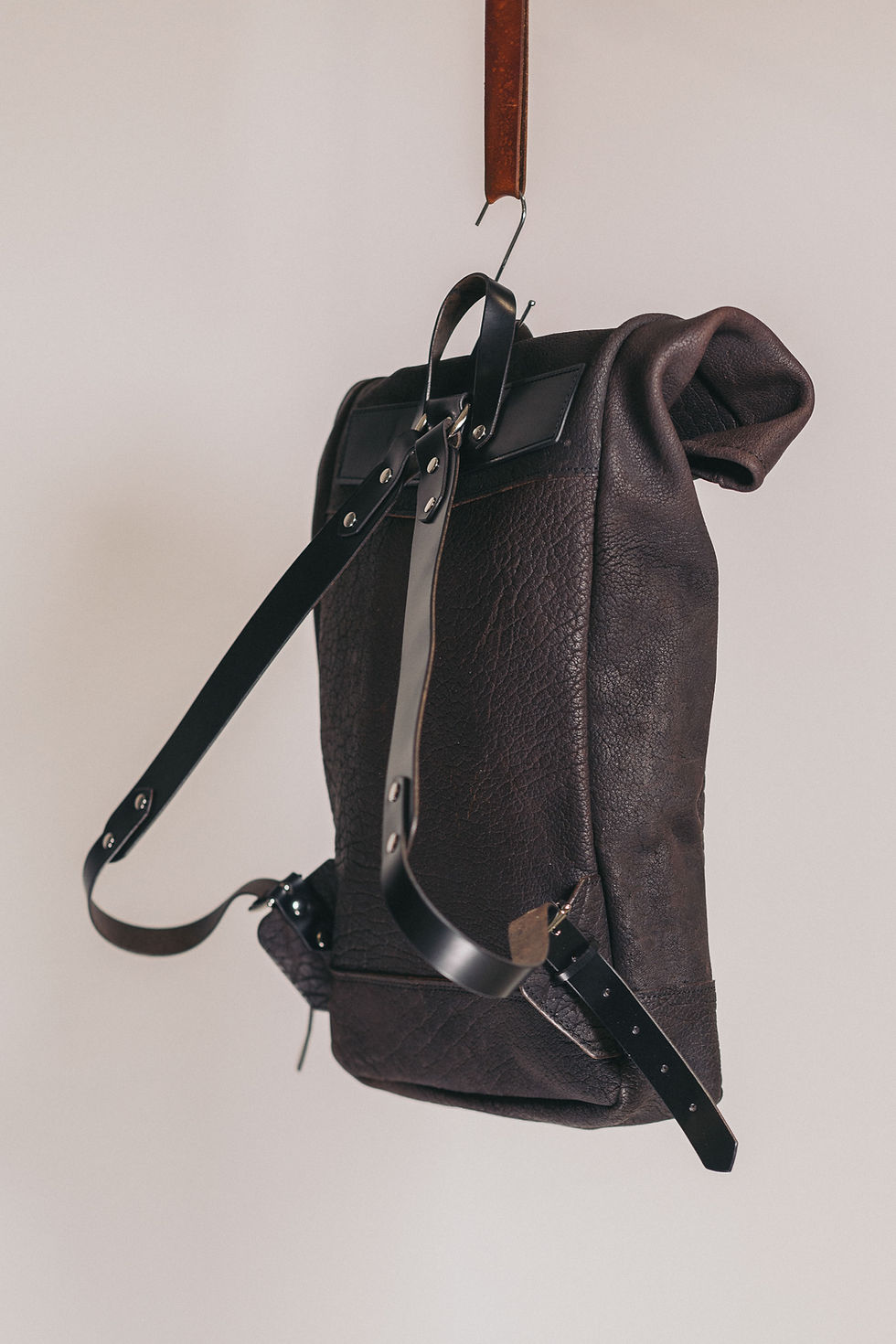 Miniaturbild: Rolltop Rucksack Wasserbüffel braun