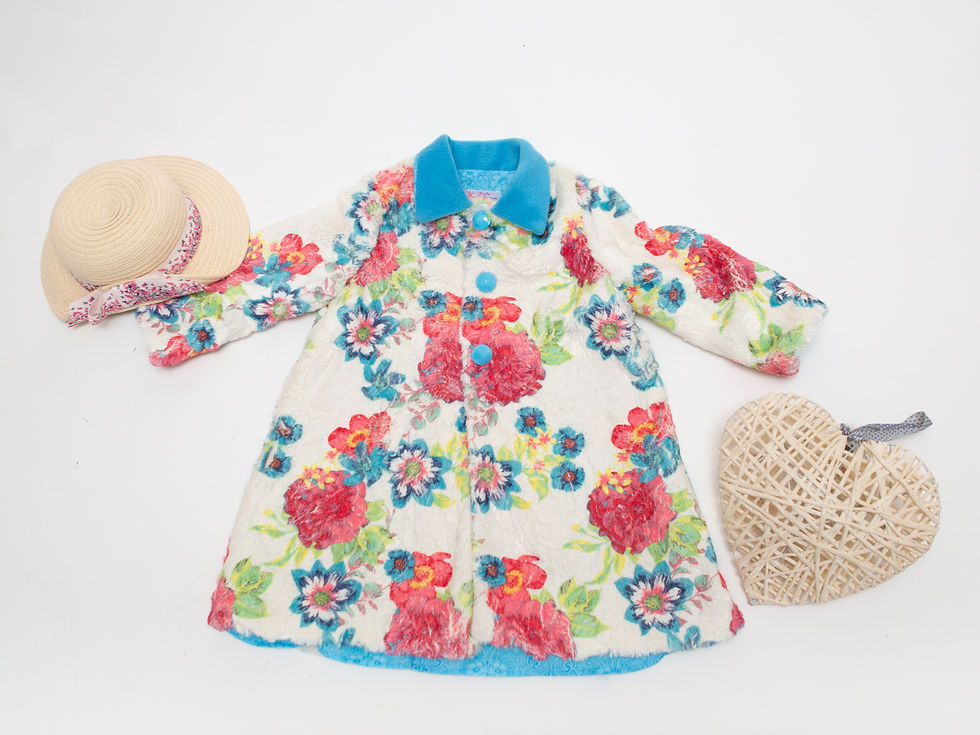 Thumbnail: Multi Coloured Fleece Coat