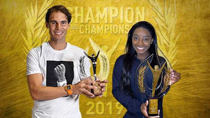 Simone Biles y Rafael Nadal, deportistas del año 2019 por el diario francés L’Equipe.