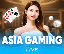Asia Gaming Live Casino Girl with Card Game