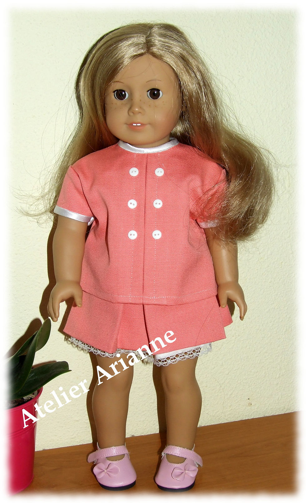 Tenue Sabine pour poupée American Girl, Corolle 42 cm, Raynal 48 cm...