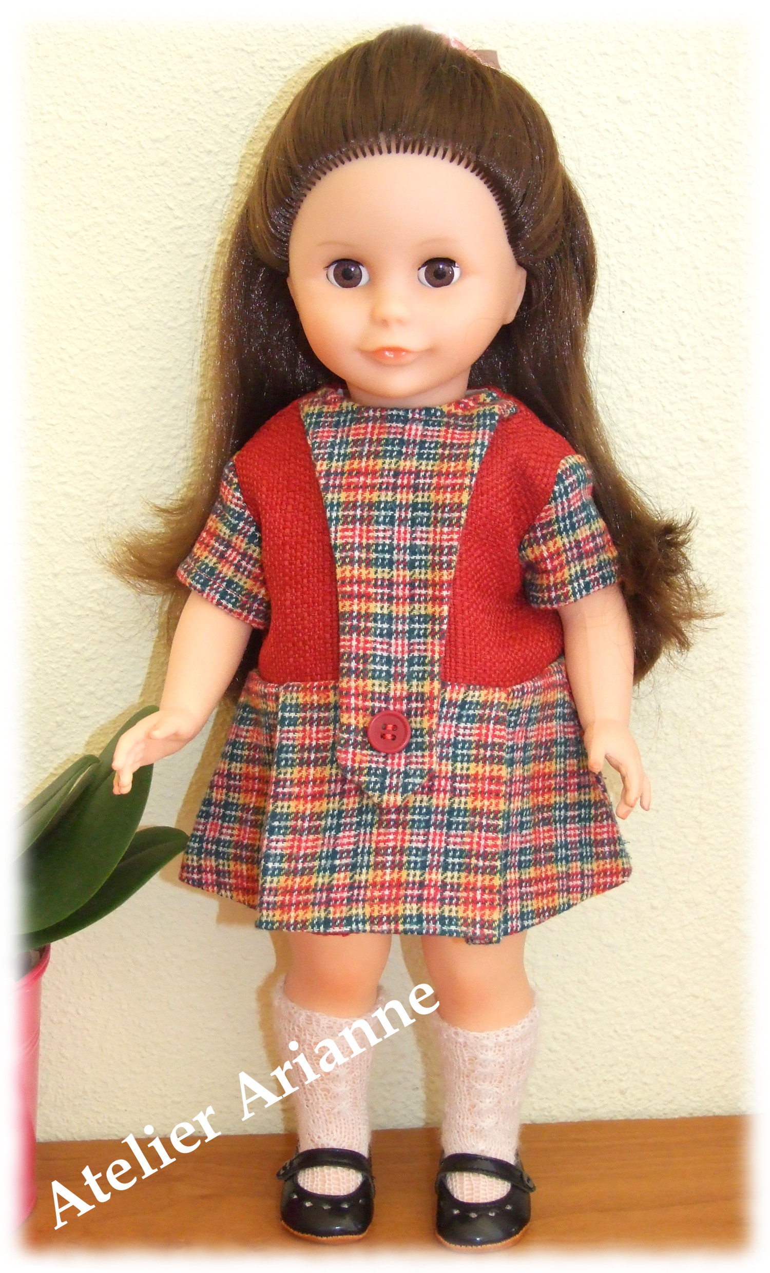 Tenue pour poupée Louise, Marie - Françoise Modes et Travaux mars 1962