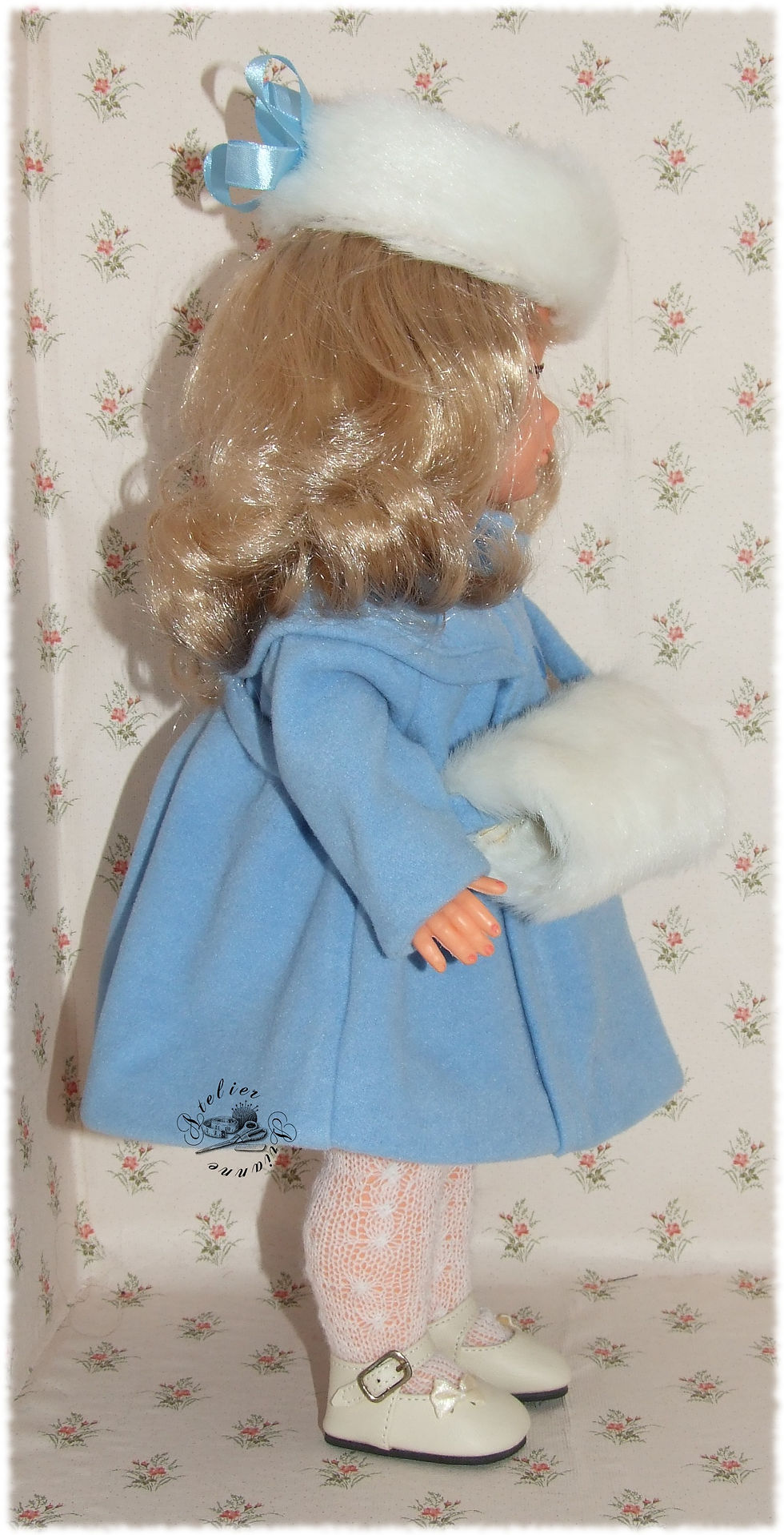 Miniature : Tenue pour poupée Françoise Modes et Travaux Novembre 1956