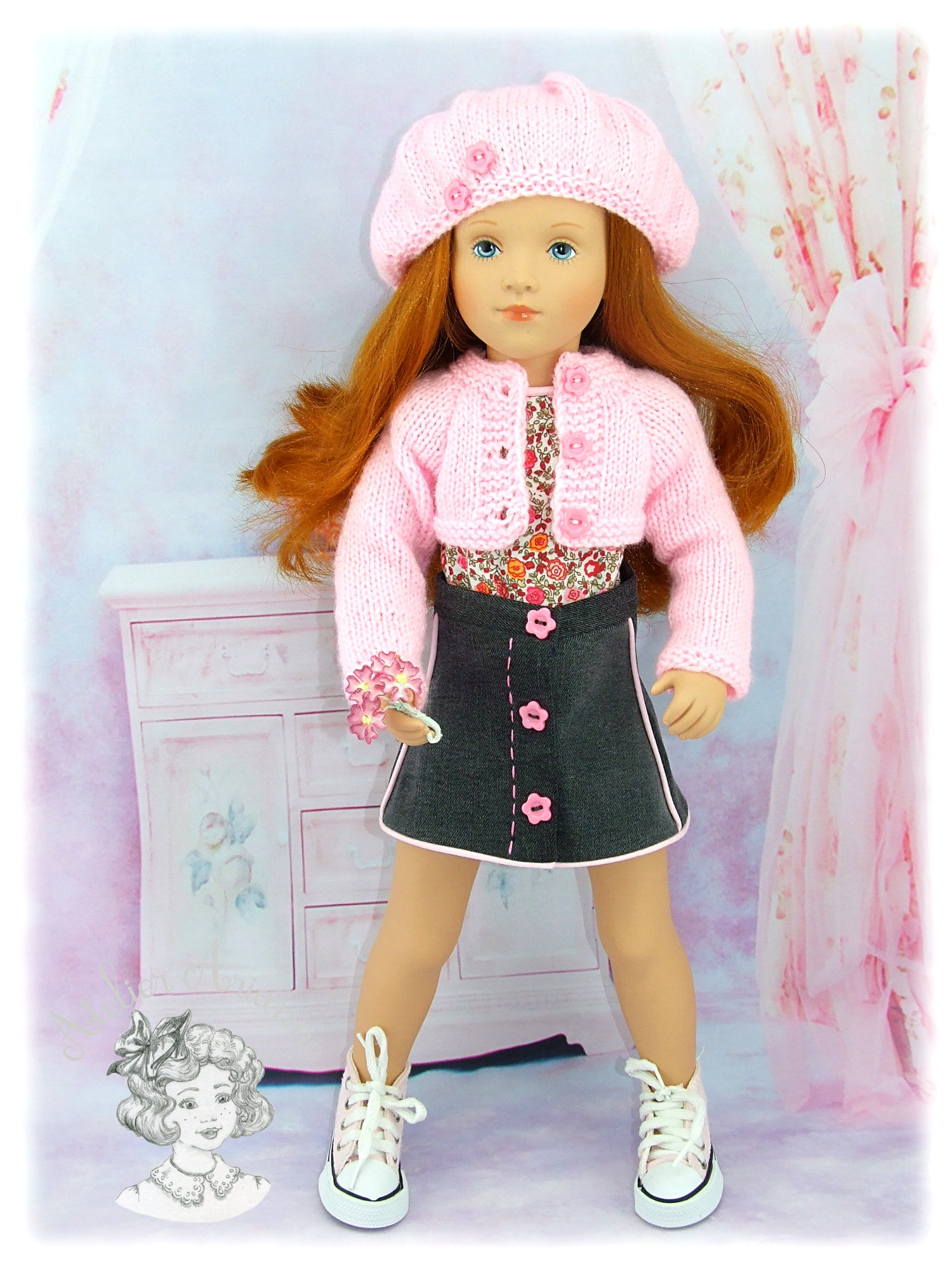 Pièce unique-tenue Sonia de la collection "Air de printemps"