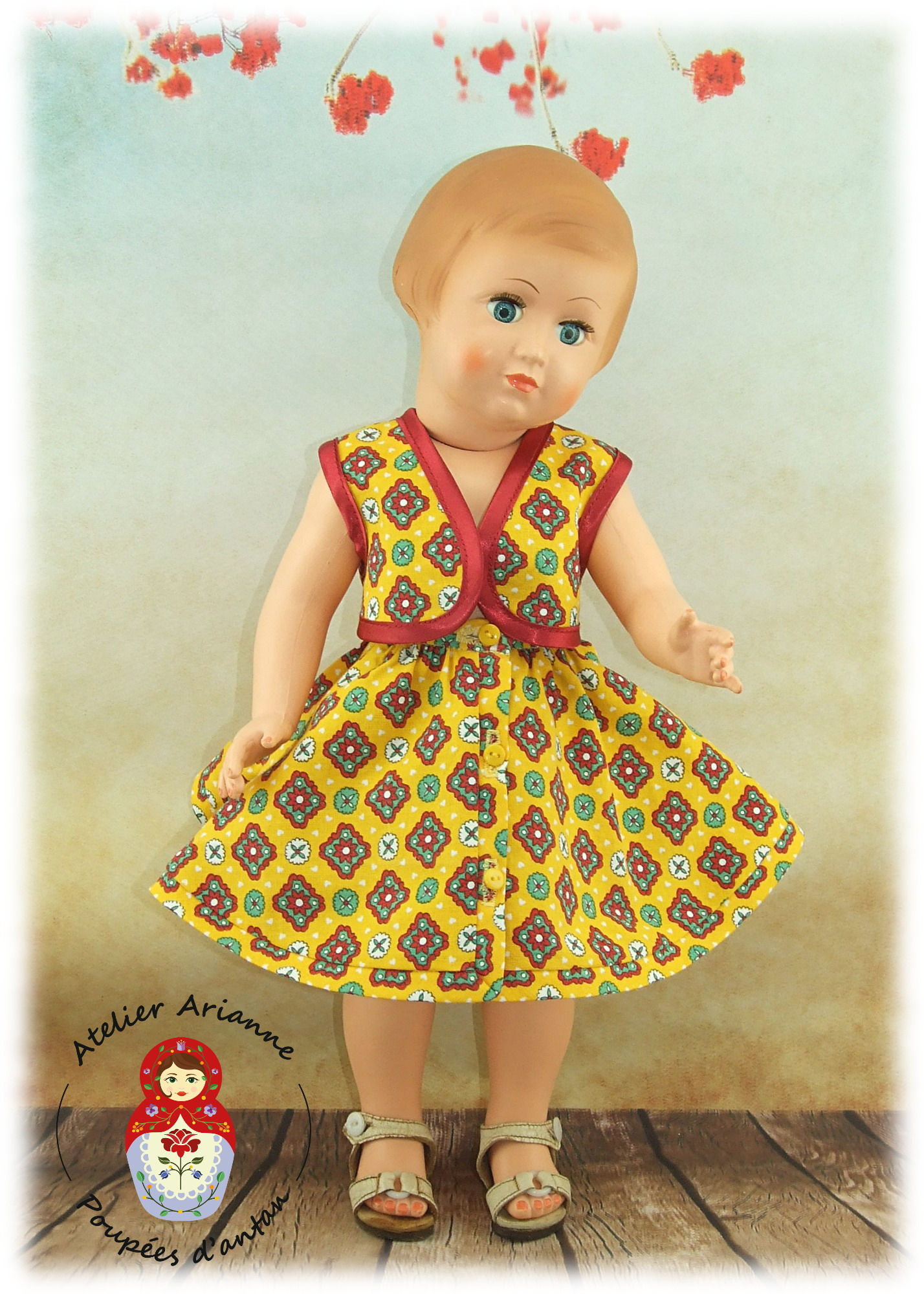Juillet 1955 Tenue pour poupée Françoise Modes et Travaux