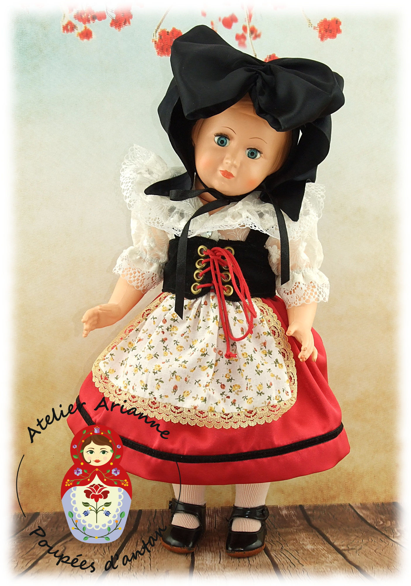 Février 1956 Tenue pour poupée Françoise, Modes et Travaux