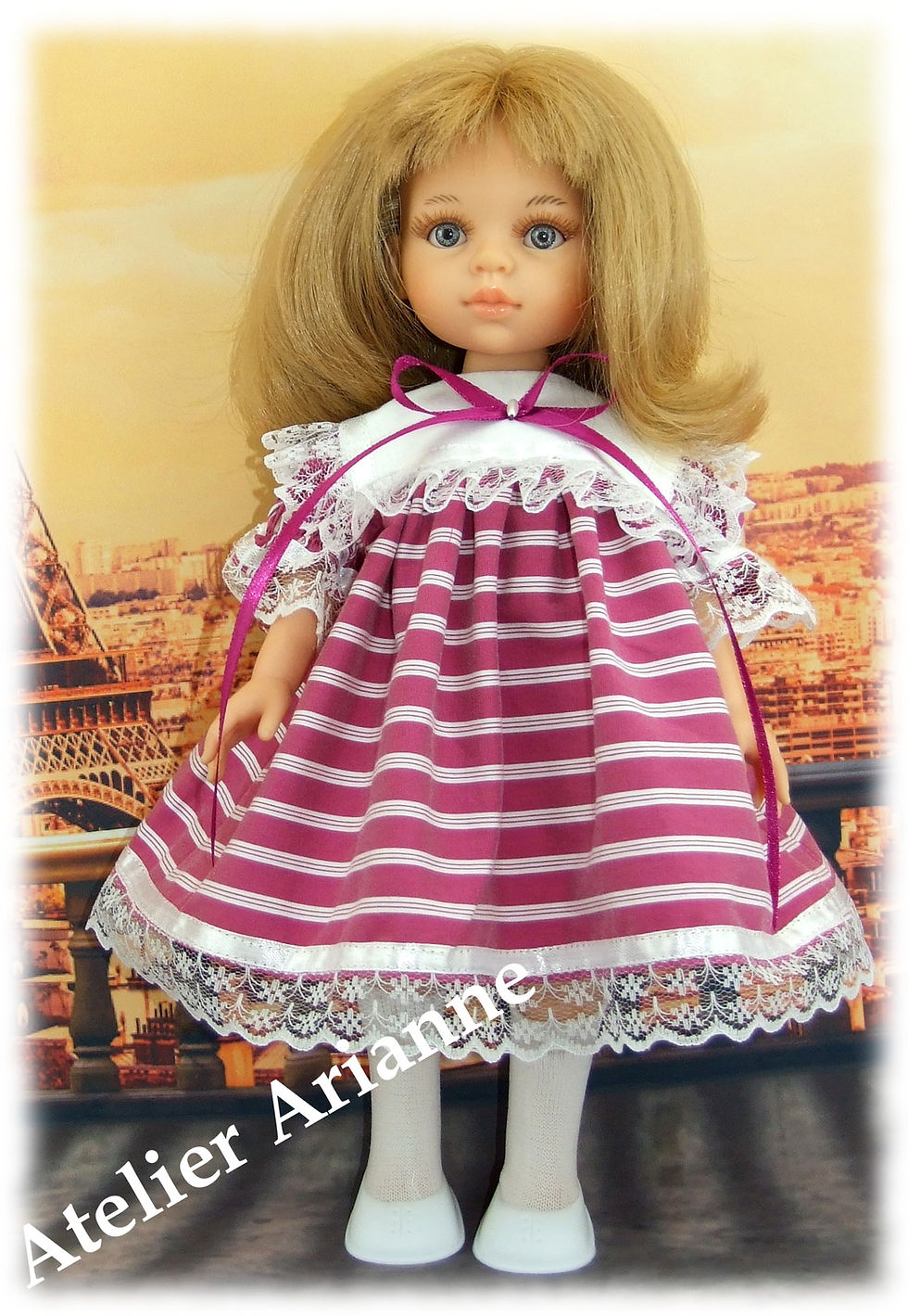 Miniature : Tenue Magnolia pour poupées Corolle, Paola Reina, Bella, Minouche 33-35 cm