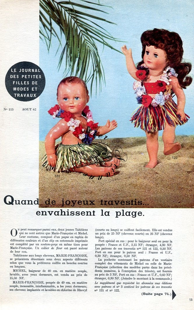 Miniature : Page Modes et Travaux Août 1962