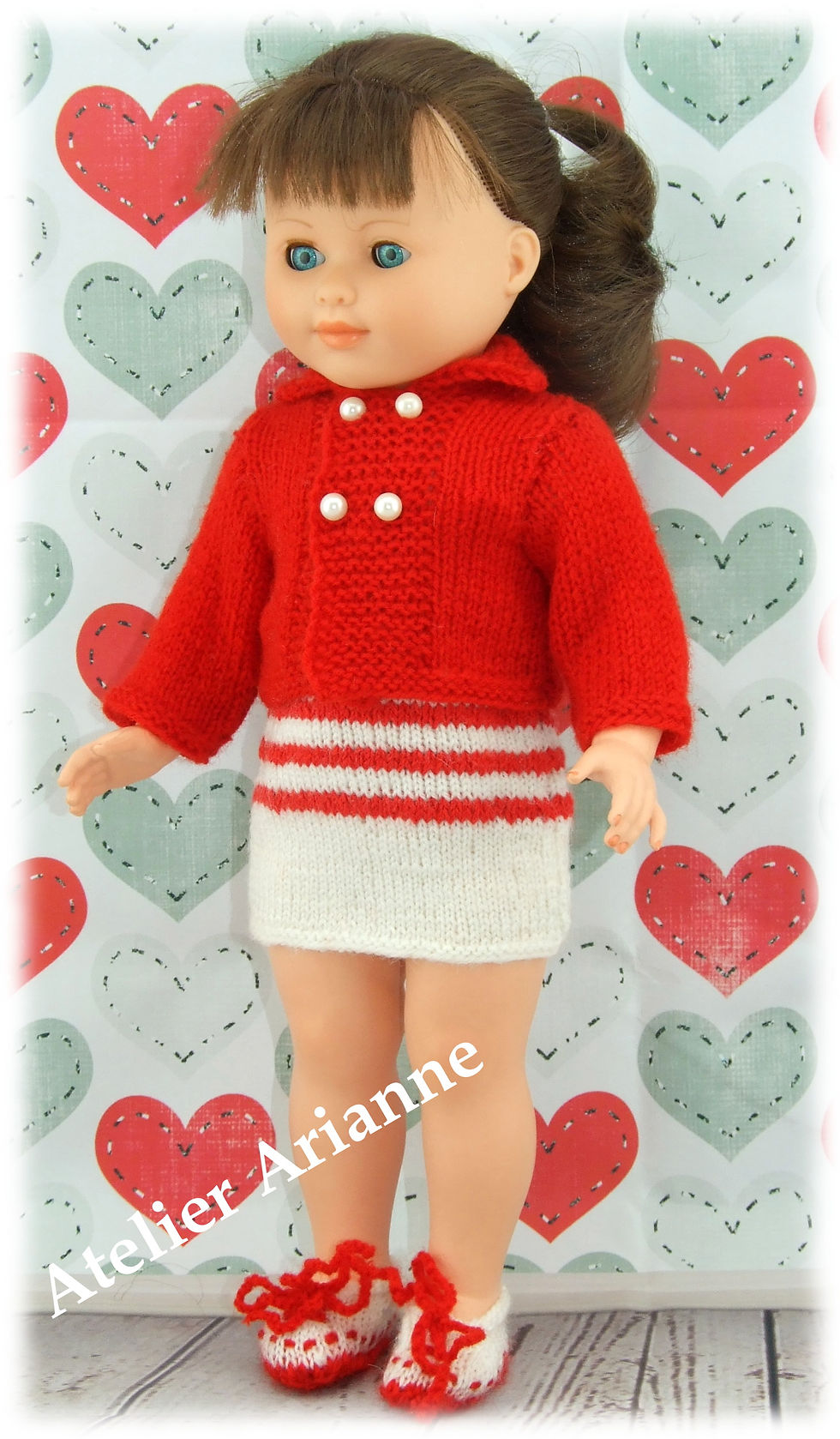 Miniature : Tenue Nina tricot pour poupée Marie-Françoise Modes et Travaux