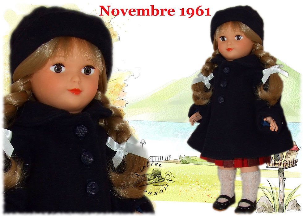 Tenue pour poupée Françoise Modes et Travaux Novembre 1961