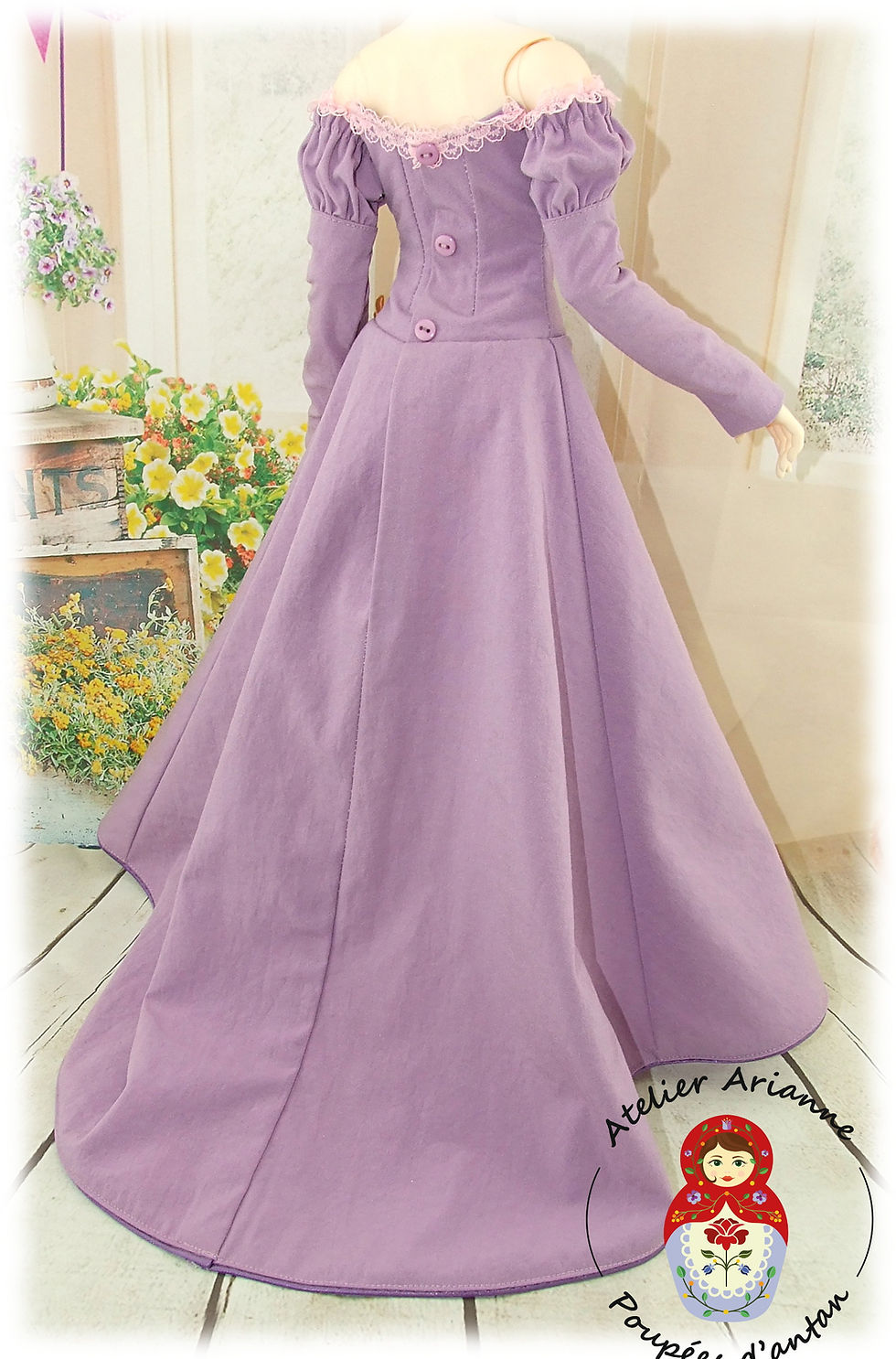 Miniature : LADY AMALTHEA - reproduction - Tenue exclusive pour poupée BJD 60 cm