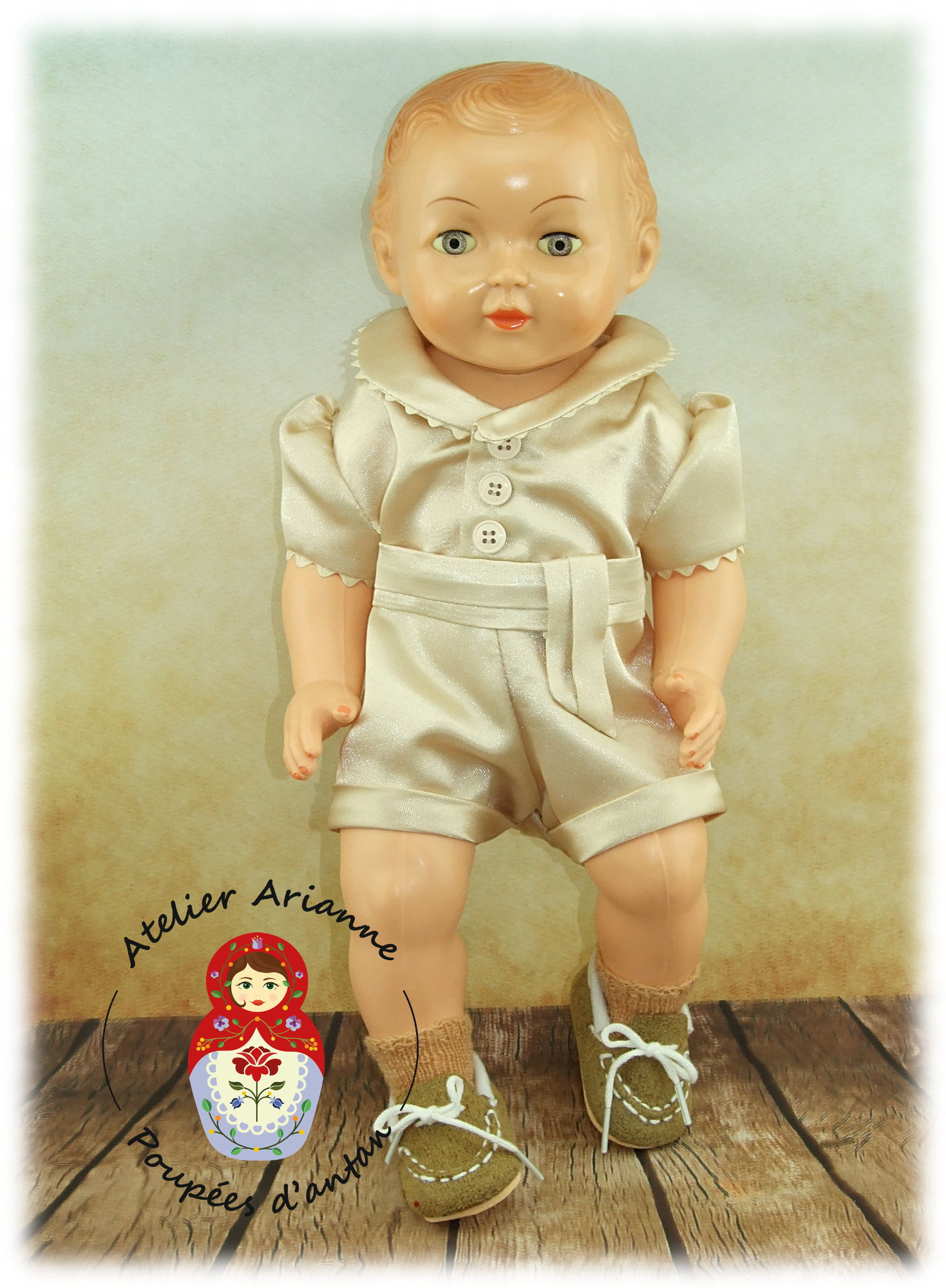 Tenue pour poupée Michel de Modes et Travaux Juin 1958