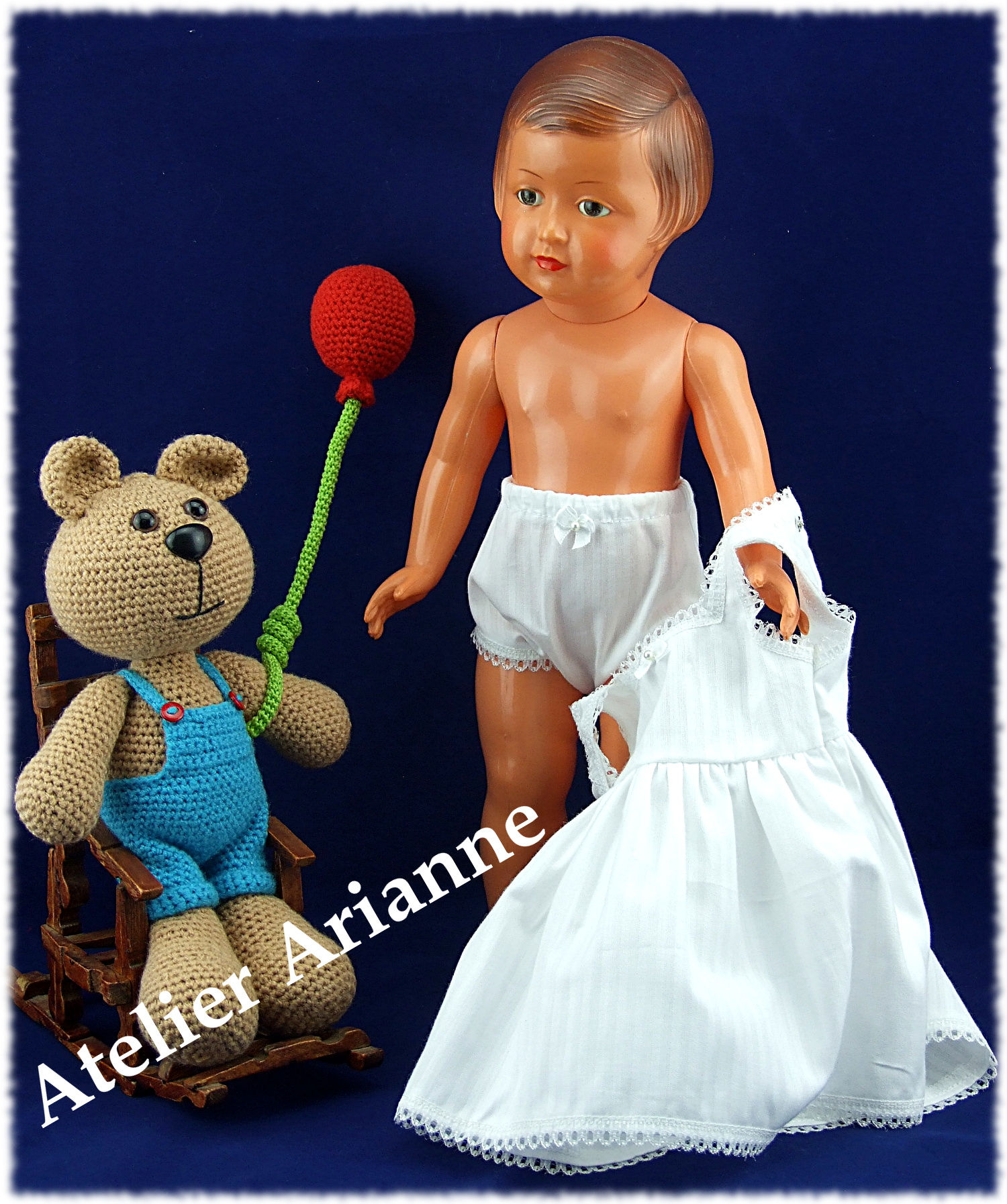 Tenue pour poupée Françoise Modes et Travaux Mars 1951