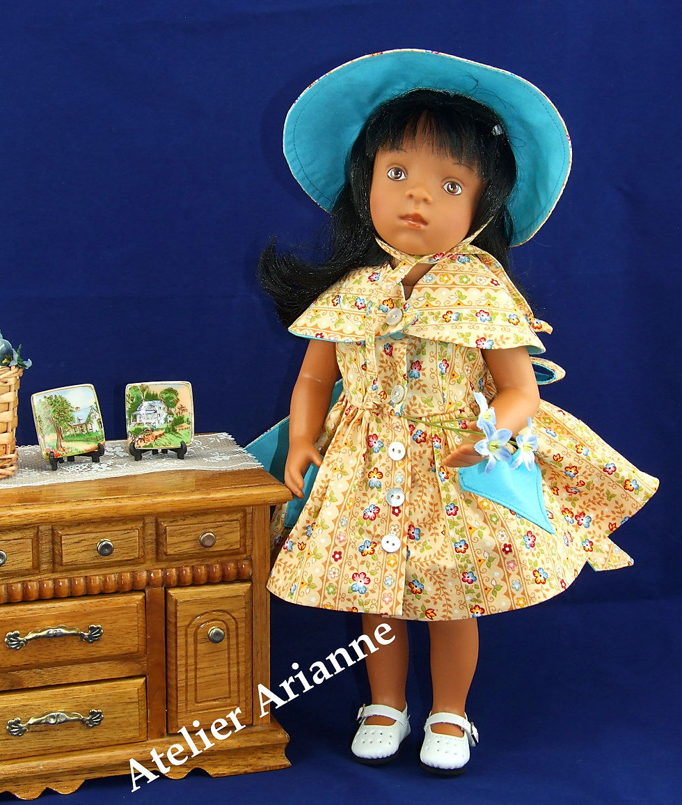 Miniature : Tenue Annie, poupée Minouche, Mini Maru, Little Darling, Bella, Gégé 30-35 cm