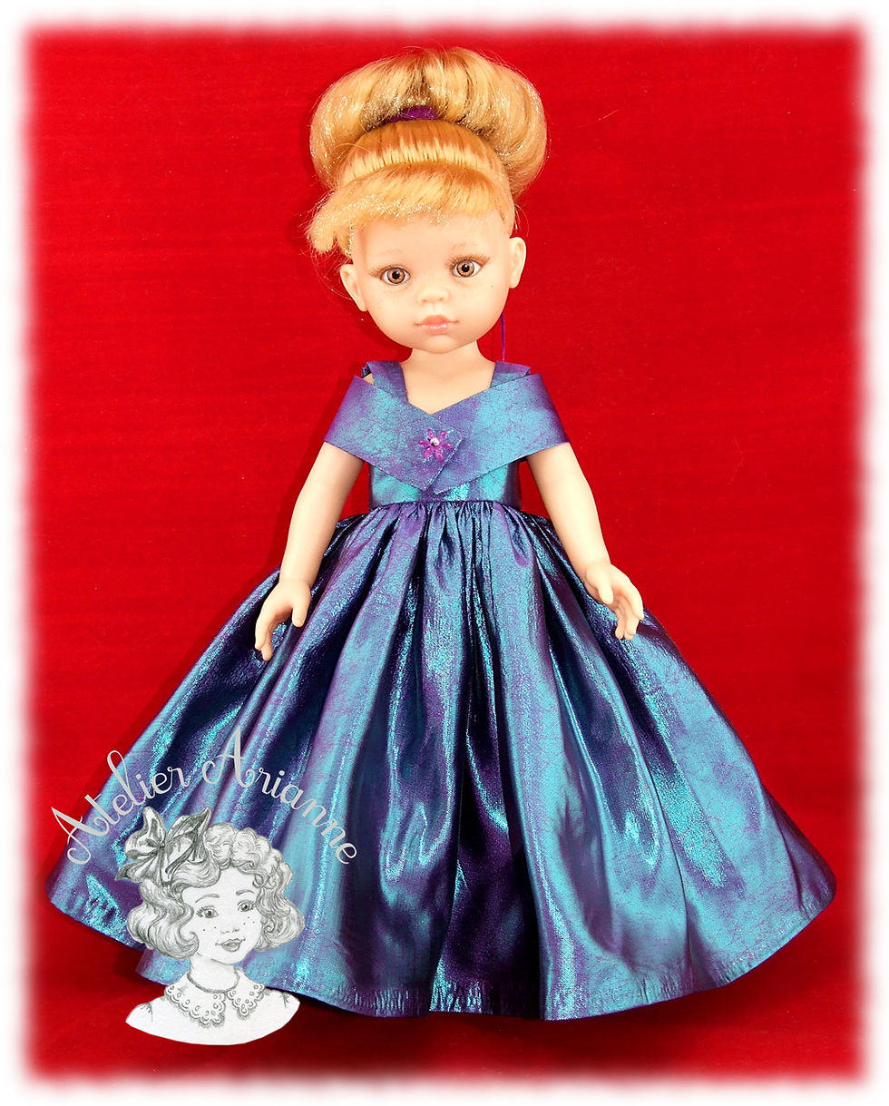 Miniature : Tenue Éléonore pour poupées: Chérie de Corolle, Paola Reina de 33 cm