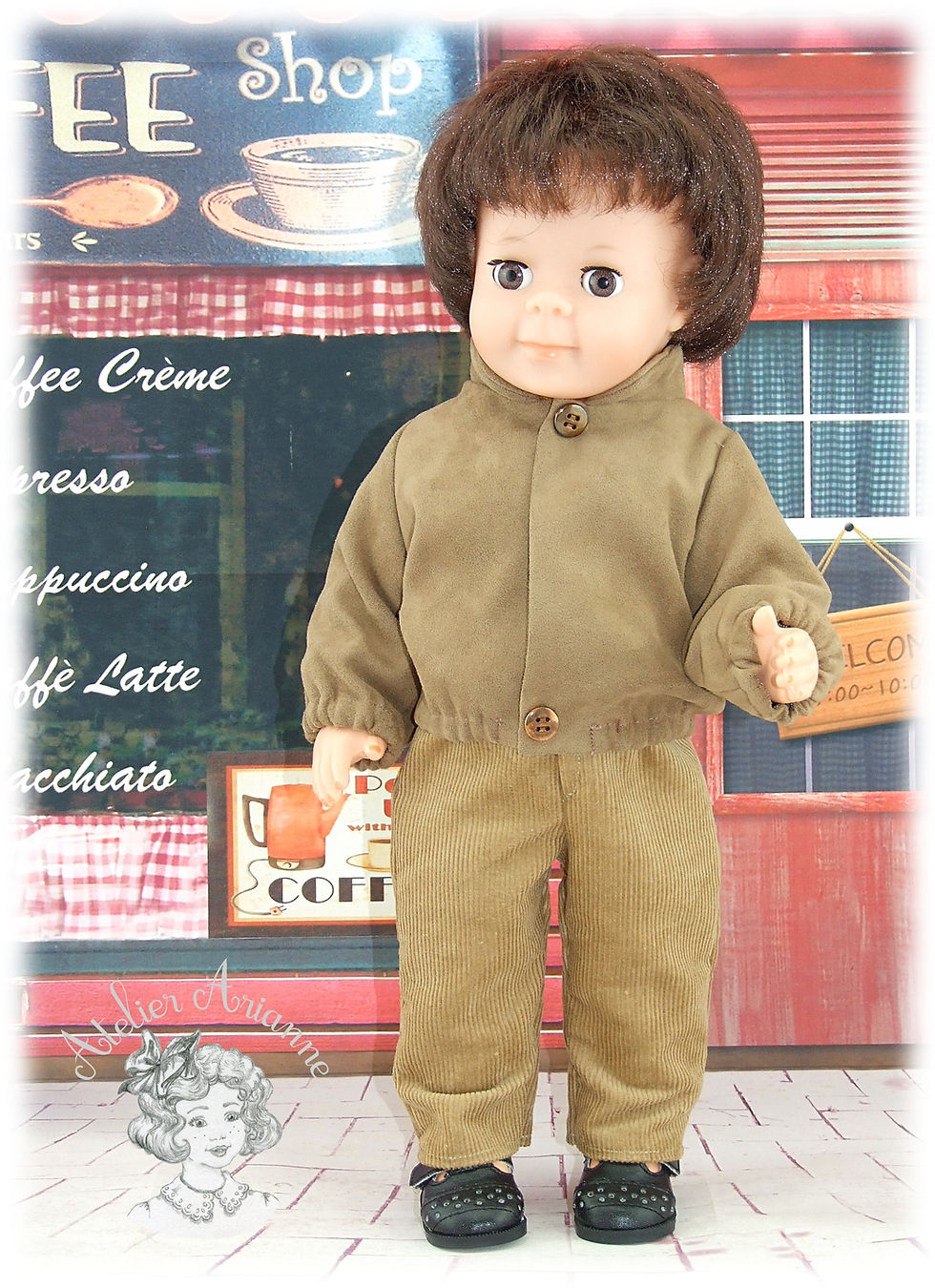 Miniature : Septembre 1983-Tenue pour poupée Jean-Michel de Modes et Travaux
