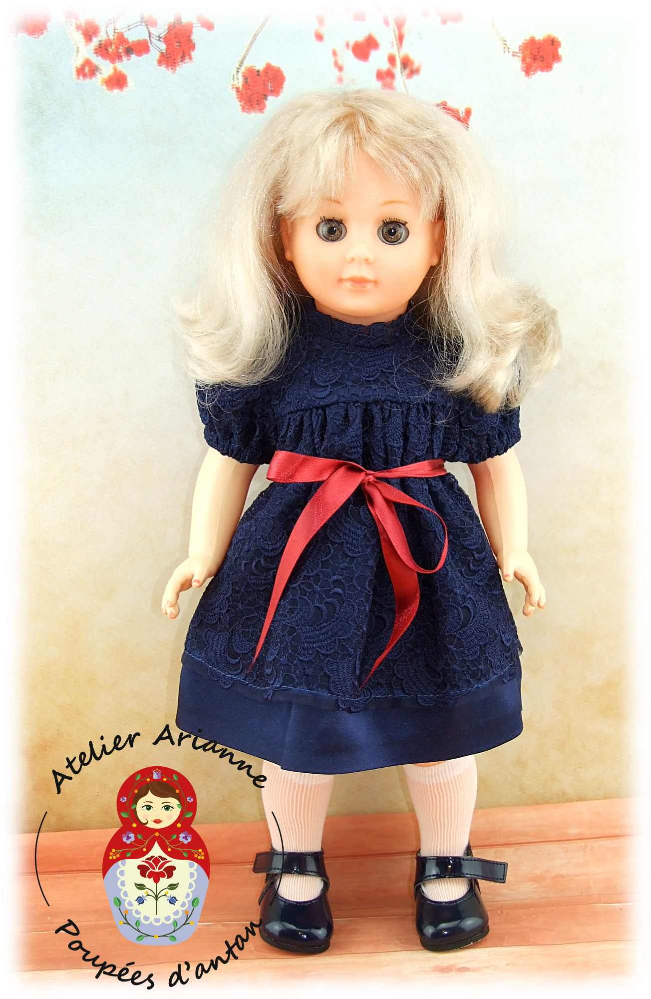 Tenue pour poupée Marie-Françoise  Modes et Travaux Novembre 1958