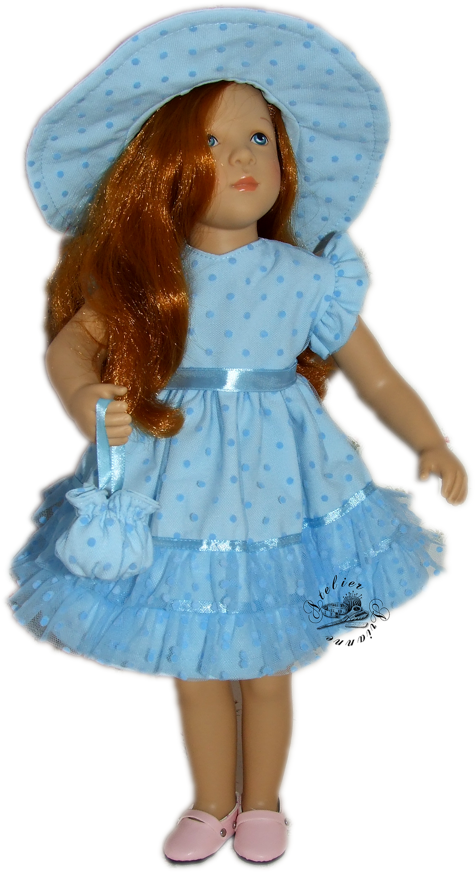 Miniature : Robe pour poupée Finouche Plumetis