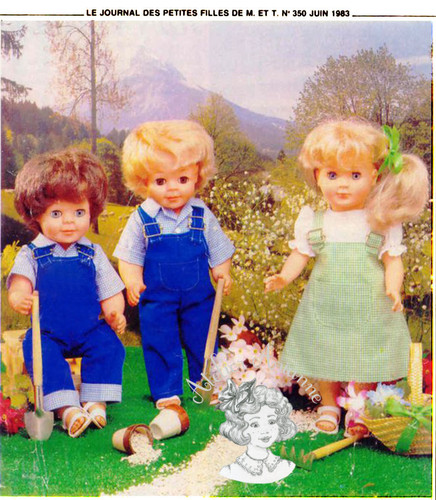 patron MODES ET TRAVAUX poupée Jean Michel 02/1973 patron MODES ET TRAVAUX poupée Jean Michel 02/1973