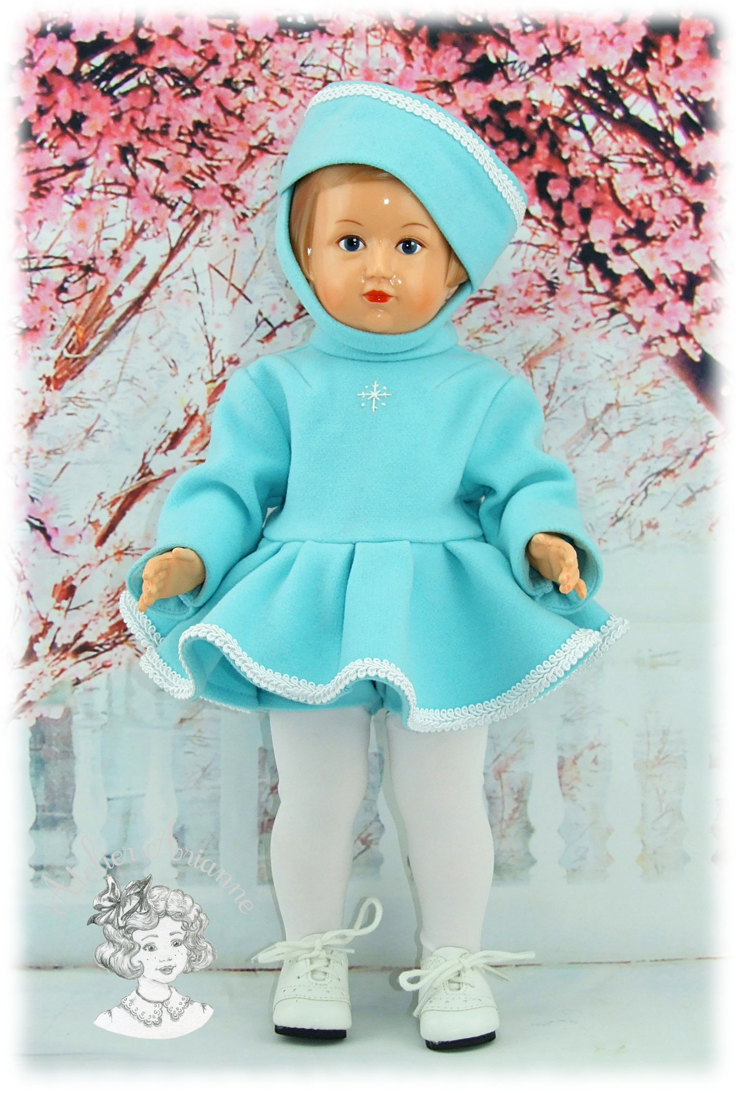 Tenue novembre 1957 pour poupée Françoise de Modes et Travaux