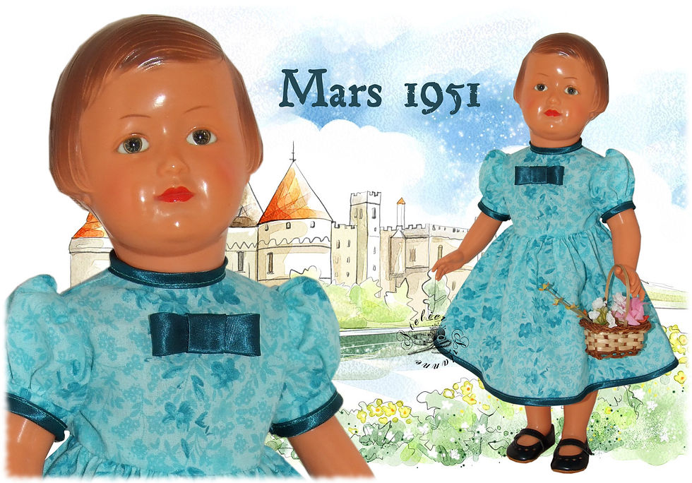 Miniature : Tenue Modes et Travaux Françoise Mars 1951