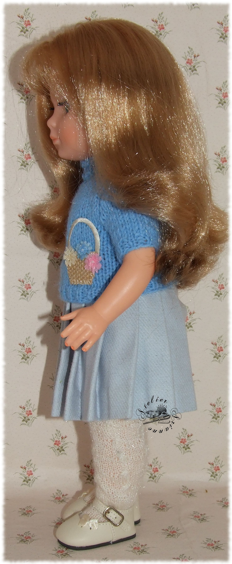 Miniature : Tenue pour poupée Françoise Modes et Travaux Août 1951