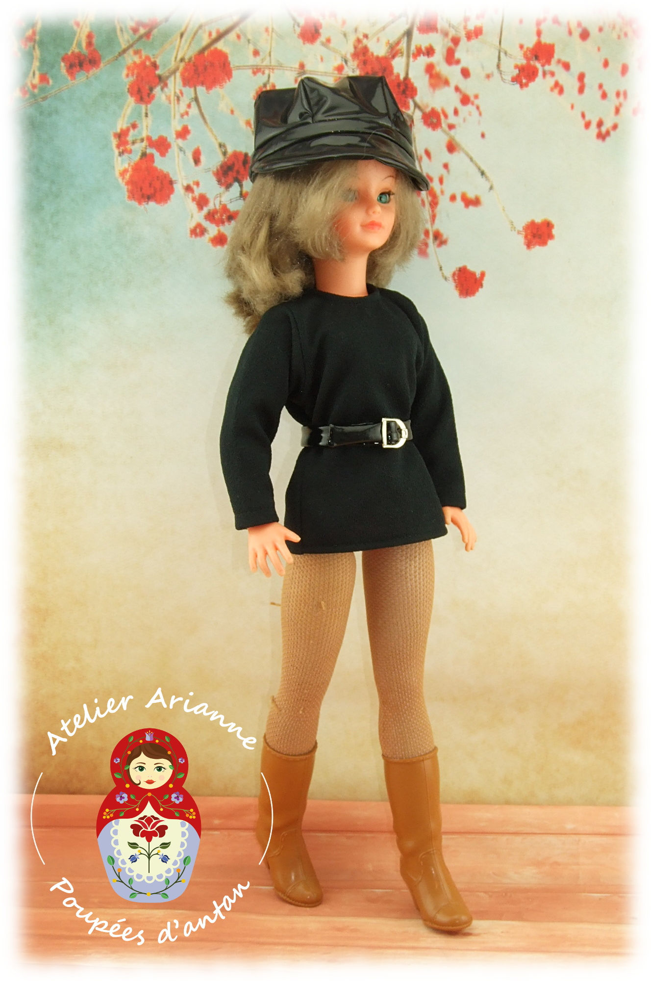 Cotteret Reproduction de la tenue originale  pour poupée Cathie de Bella