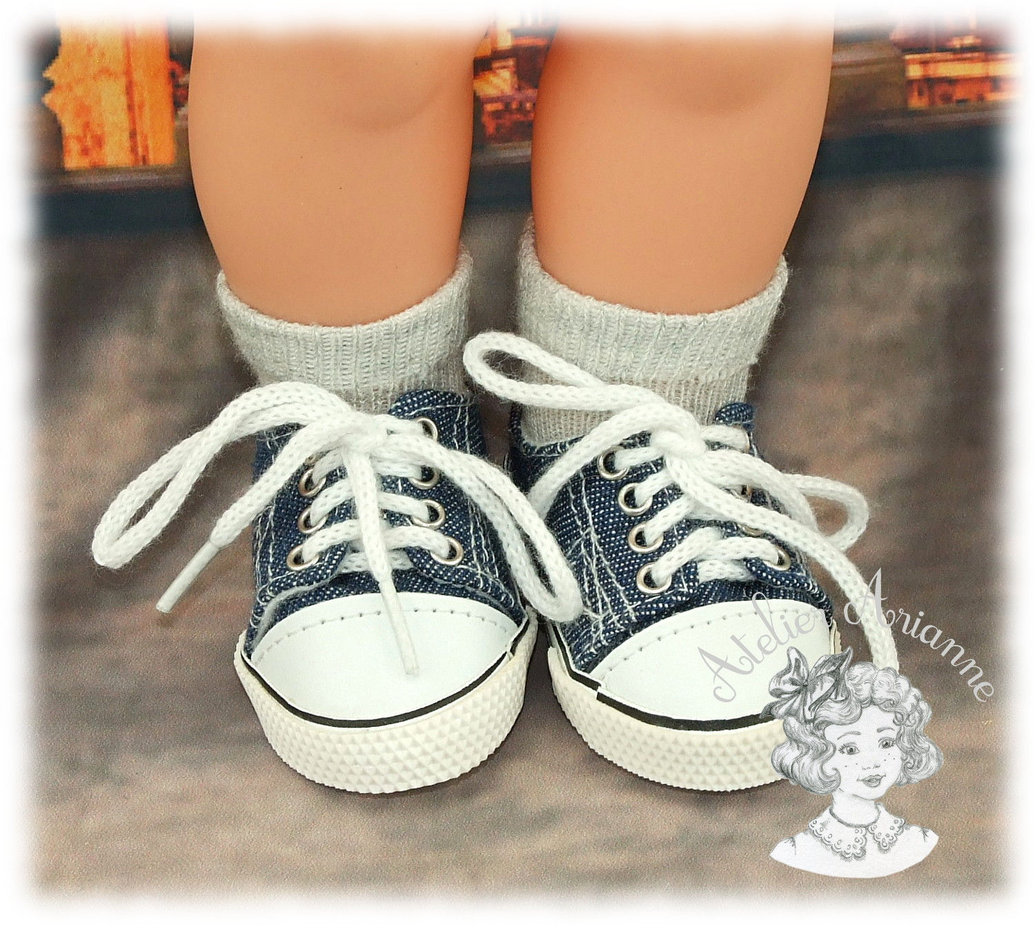 Nr 3 Chaussettes en jersey pour poupées M et T, Starlette, Finouche, Muller