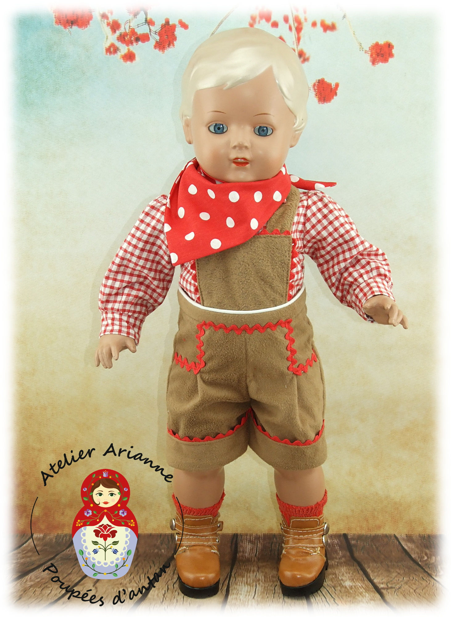 Hansel Reproduction de la tenue originale pour poupée Sidac ou Schildkrot 40 cm