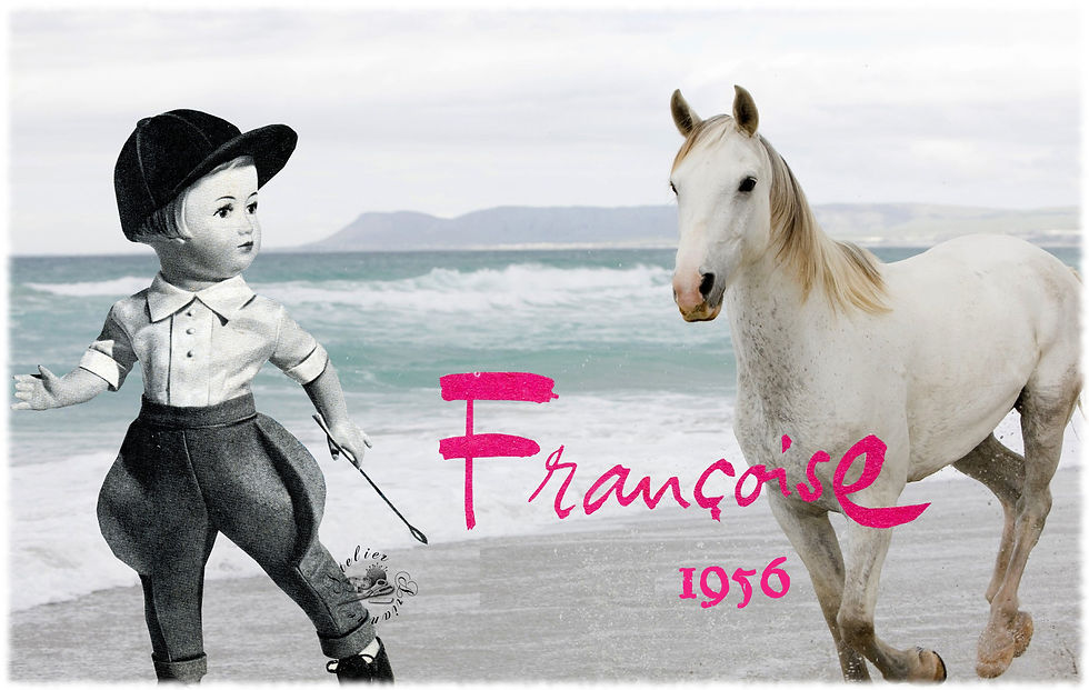 Miniature : Tenue pour poupée Françoise Modes et Travaux Septembre 1954