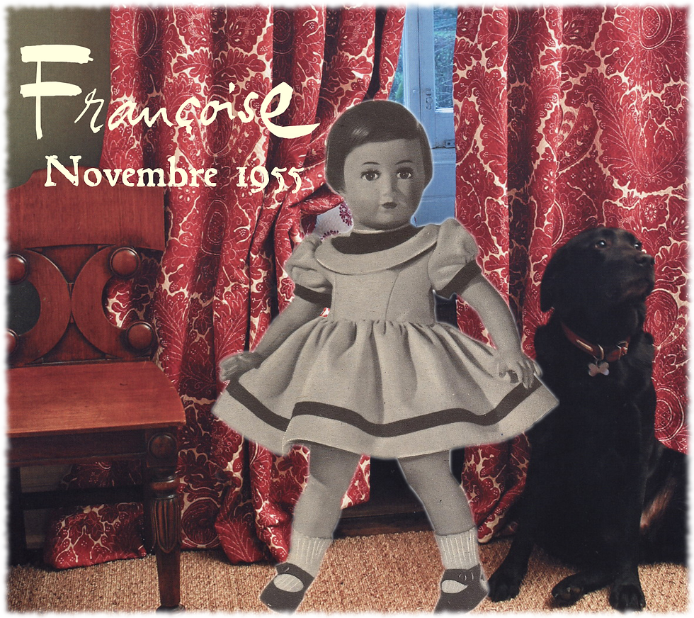 Miniature : Tenue Novembre 1955 pour poupée Françoise de Modes et Travaux