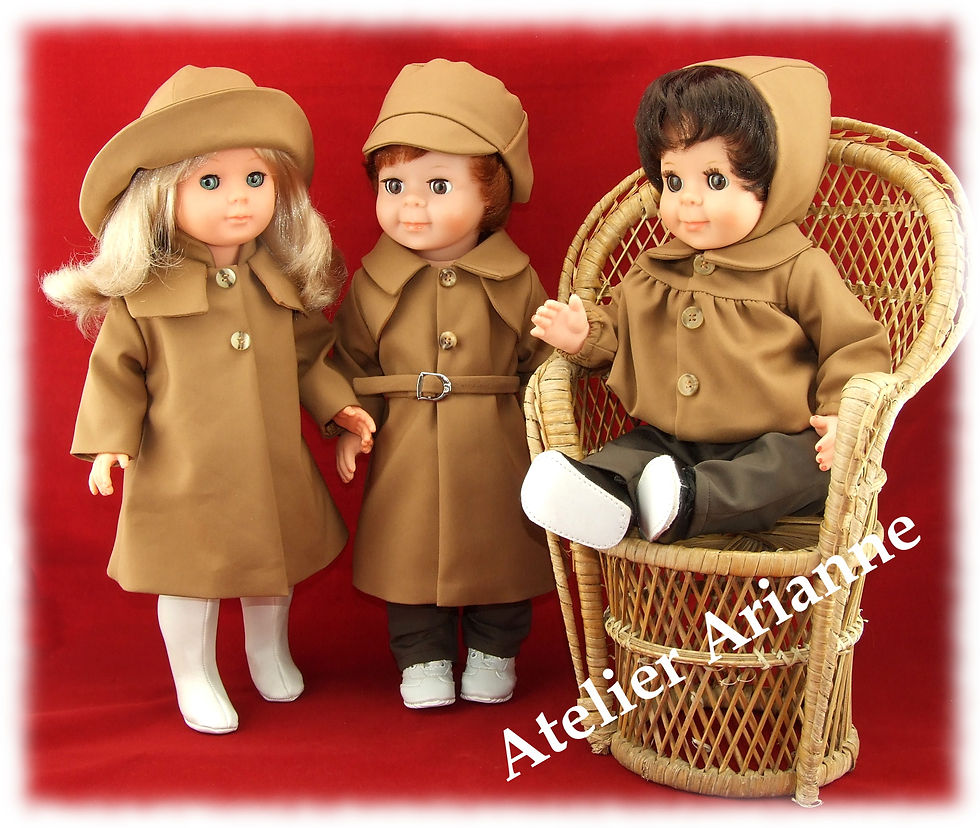 Miniature : Tenue Mars 1980 pour poupée Marie-Françoise de Modes et Travaux