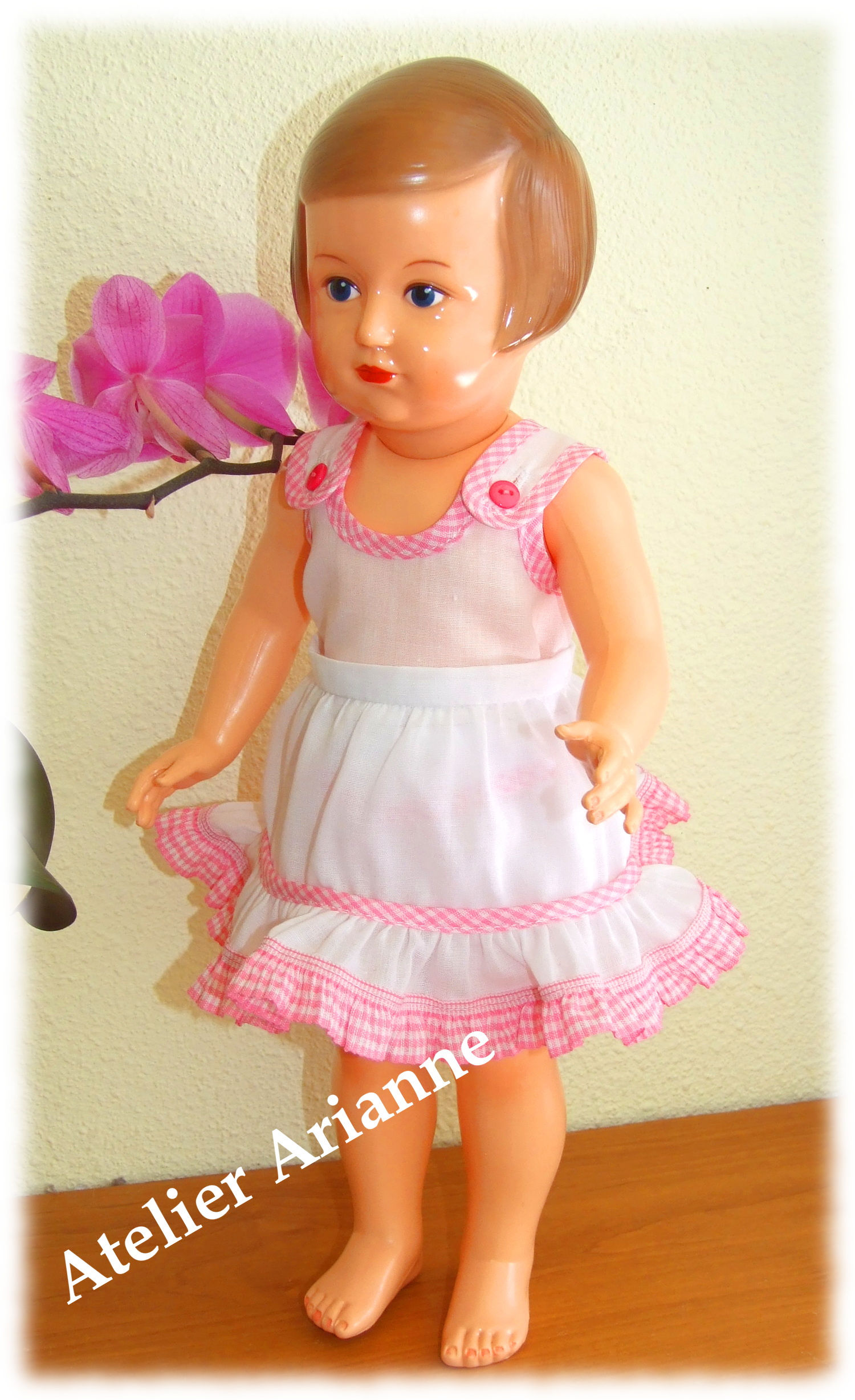 Tenue lingerie pour poupée Françoise Modes et Travaux Mars 1957