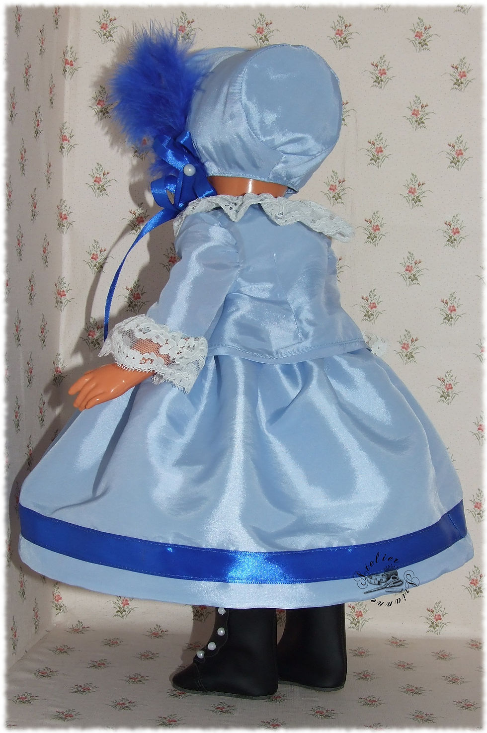 Miniature : Tenue pour poupée Françoise Modes et Travaux Mars 1955