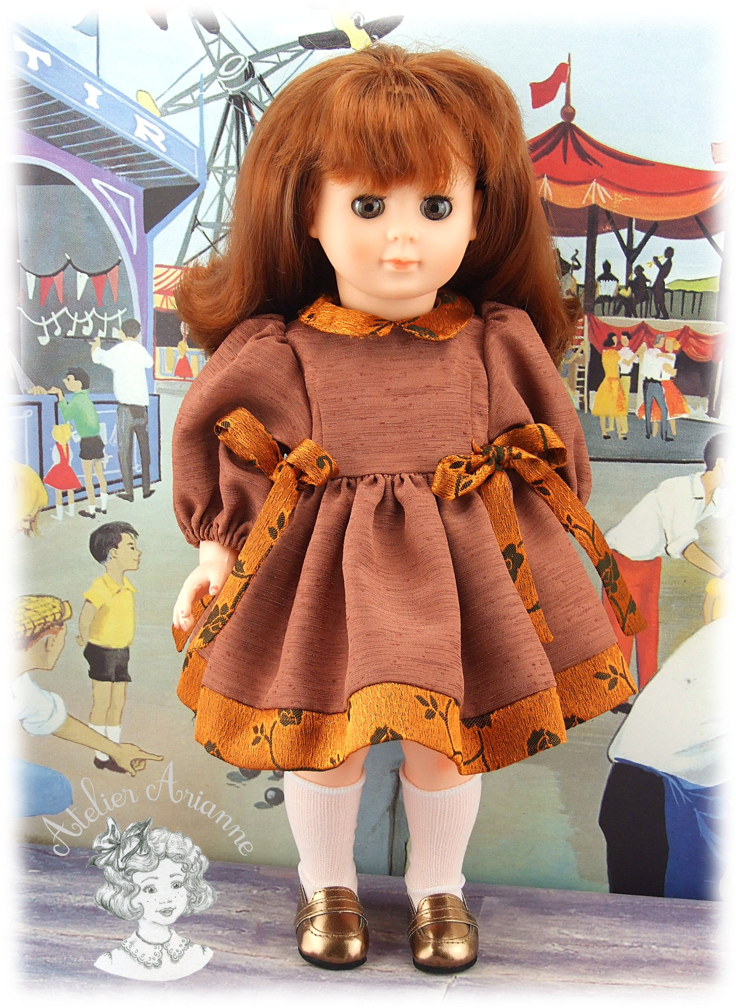 Décembre 1998 Tenue pour poupée Marie-Françoise de Modes et Travaux