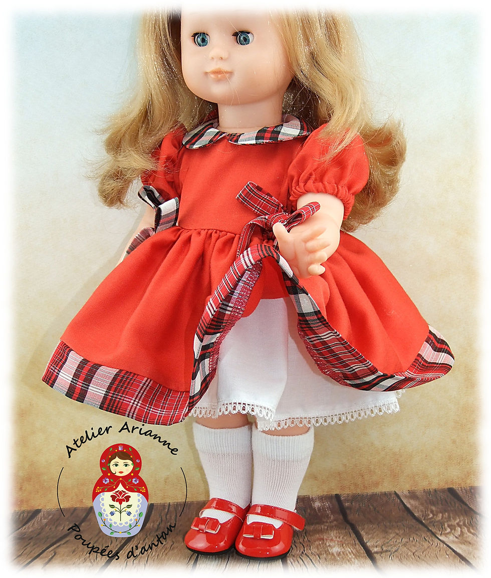 Miniature : Décembre 1998 Tenue pour poupée Emilie,  Modes et Travaux