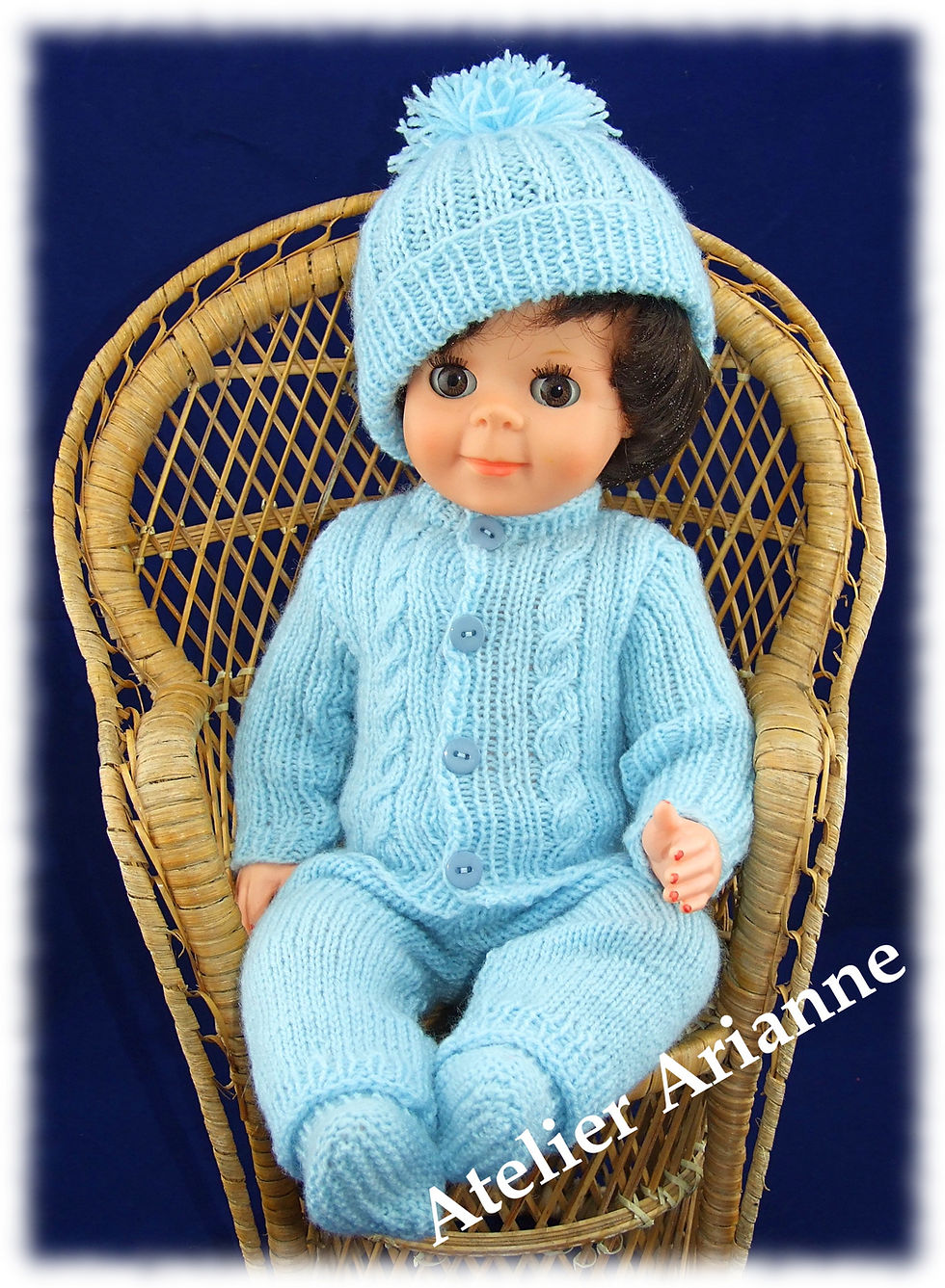 Tenue Bernard tricot pour baigneur Michel Modes et Travaux ou autres de 40 cm