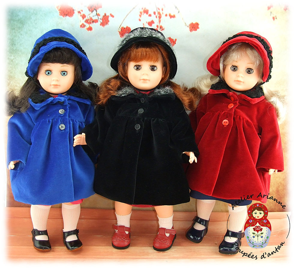 Miniature : Tenue pour poupée Marie - Françoise Modes et Travaux Décembre 1958