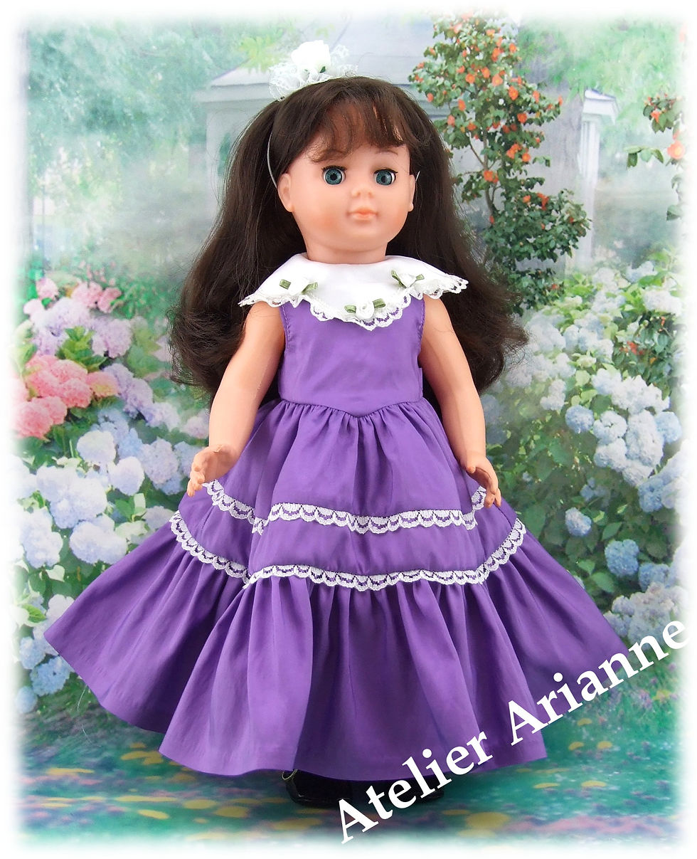 Noël 2017 Tenue pour poupée Louise, Marie - Françoise Modes et Travaux