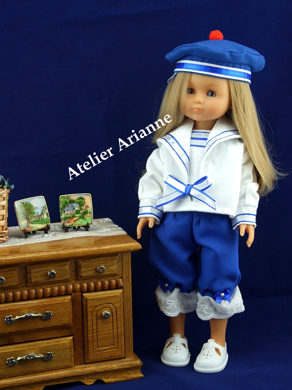 Tenue Petit Marin pour poupée Chérie de Corolle et Paola Reina 33 cm